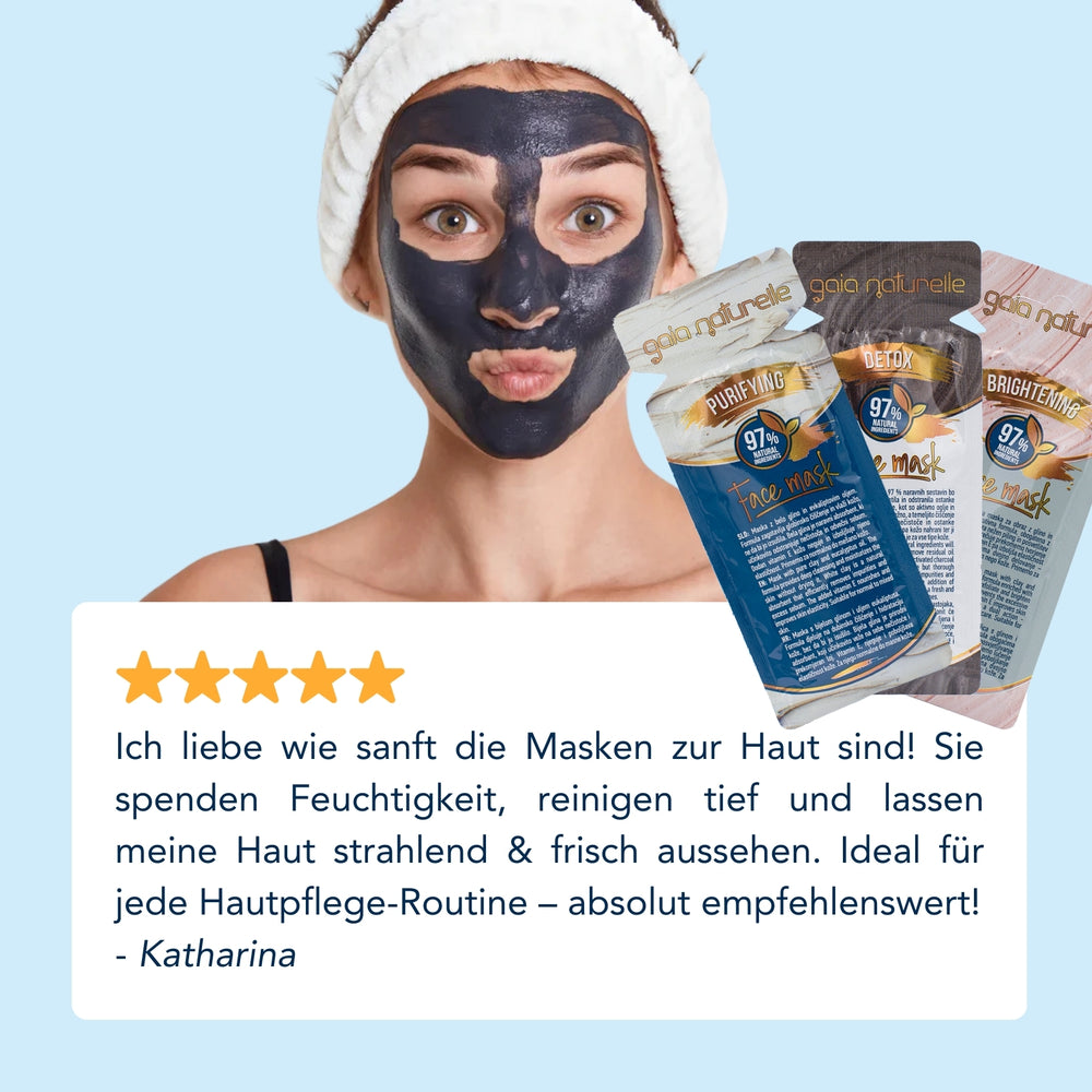 Natürliche Gesichtsmasken 3 in 1