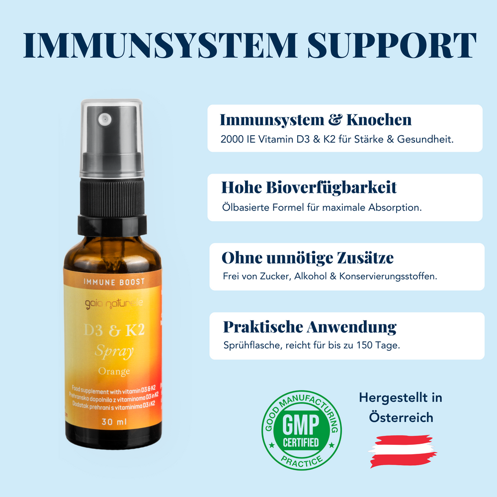 vitamin d3 k2 spray gaia naturelle