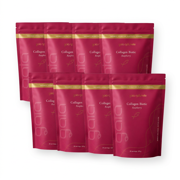8 Packungen Gaia Naturelle Kollagen Biotic Himbeere
