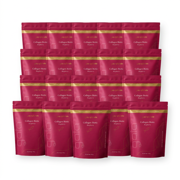 20 Packungen Gaia Naturelle Kollagen Biotic Himbeere