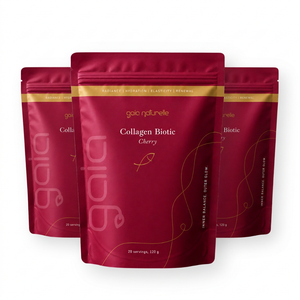 3 Packungen Gaia Naturelle Kollagen Biotic Kirsche
