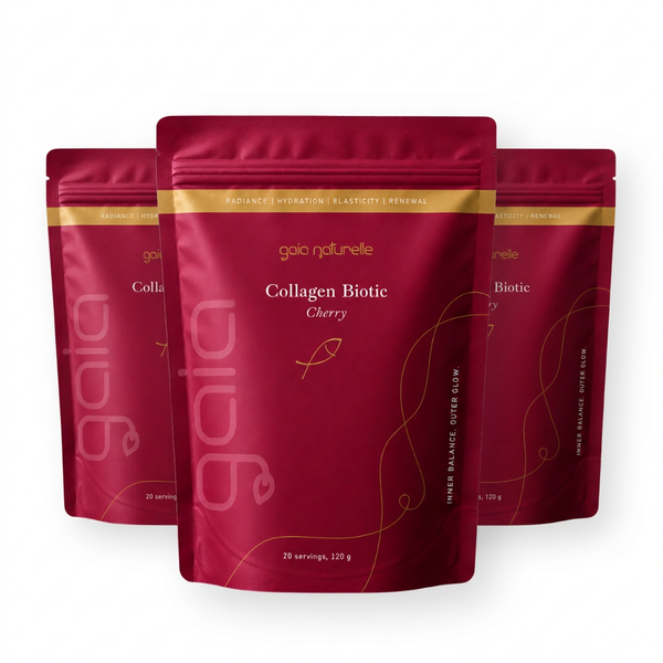 3 Packungen Gaia Naturelle Kollagen Biotic Kirsche